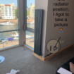 new vertical radiator installed in Bristol